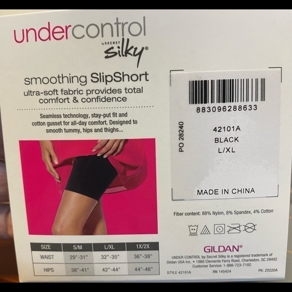 🛍️ Nwt (L/XL) Secret Silky, Smoothing SlipShort - Picture 2 of 5